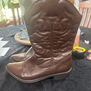 Rampage Valia Dark Brown Leather Boots
